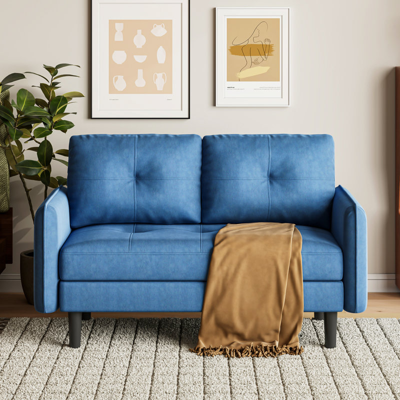 Sofa, Blue Velvet