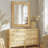 Rexford  Natural Wood Rattan Mirror Farmhouse Wall Decoration-678793312
