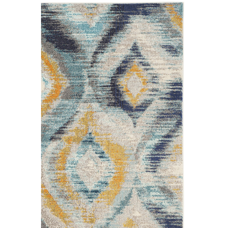 Theresa Performance Geometric Rug, Rectangle 6'7" x 9'2"