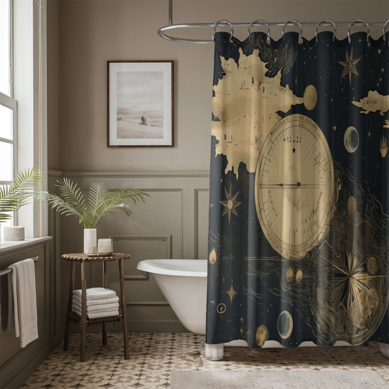 Rideau de douche Metodi, H 74 po x l 71 po
