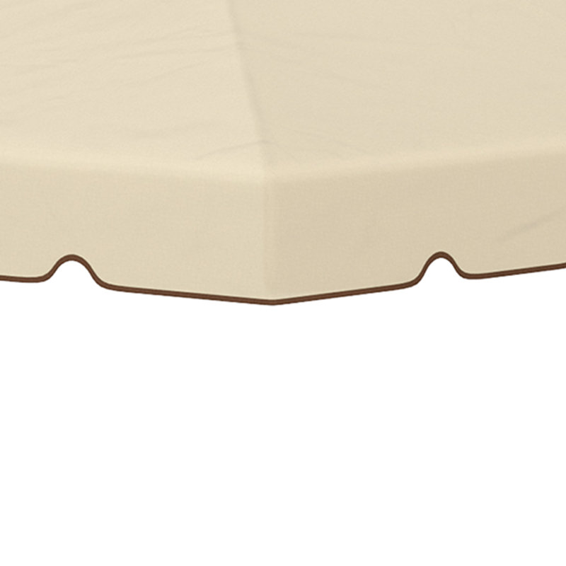 Auvent de remplacement pour abri de jardin, 12,8 po x 9,5 po, Beige