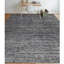 Hand-Knotted Geometric Area Rug in Charcoal-64790088