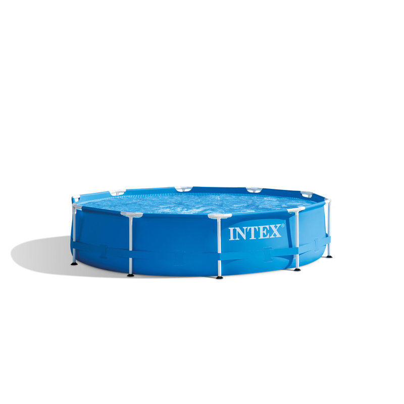 Plastic Round Frame Set Pool 76cm H x 305cm W x 305cm L , with Pump Included