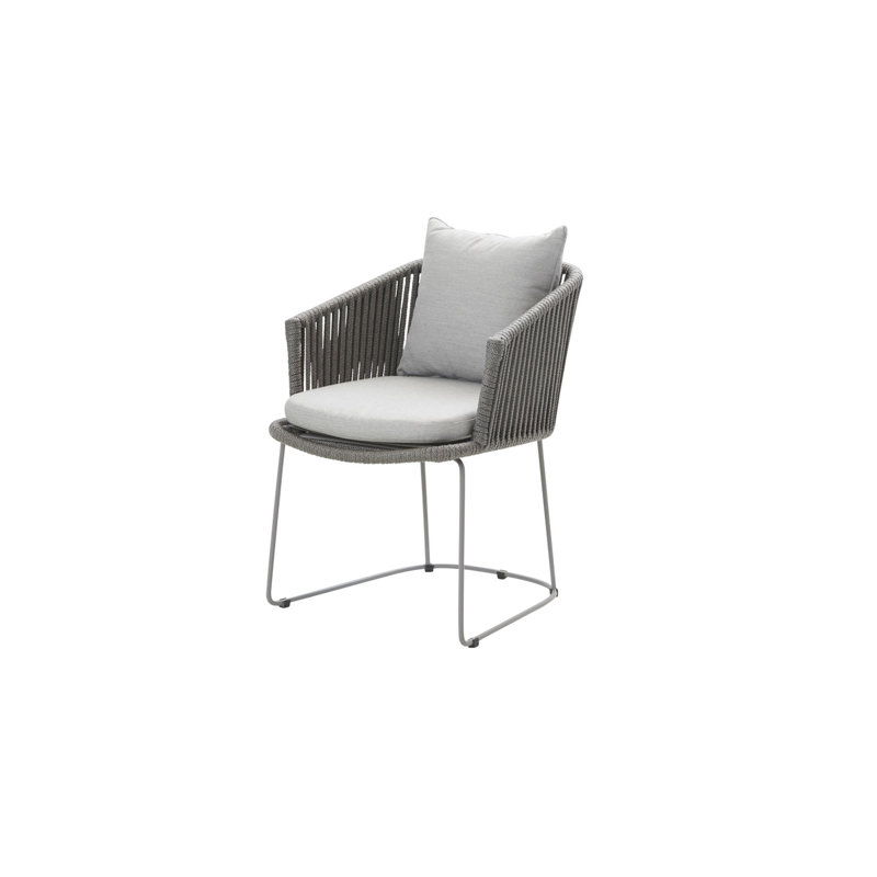 Moments Outdoor Dining Chair Cushion, Gray