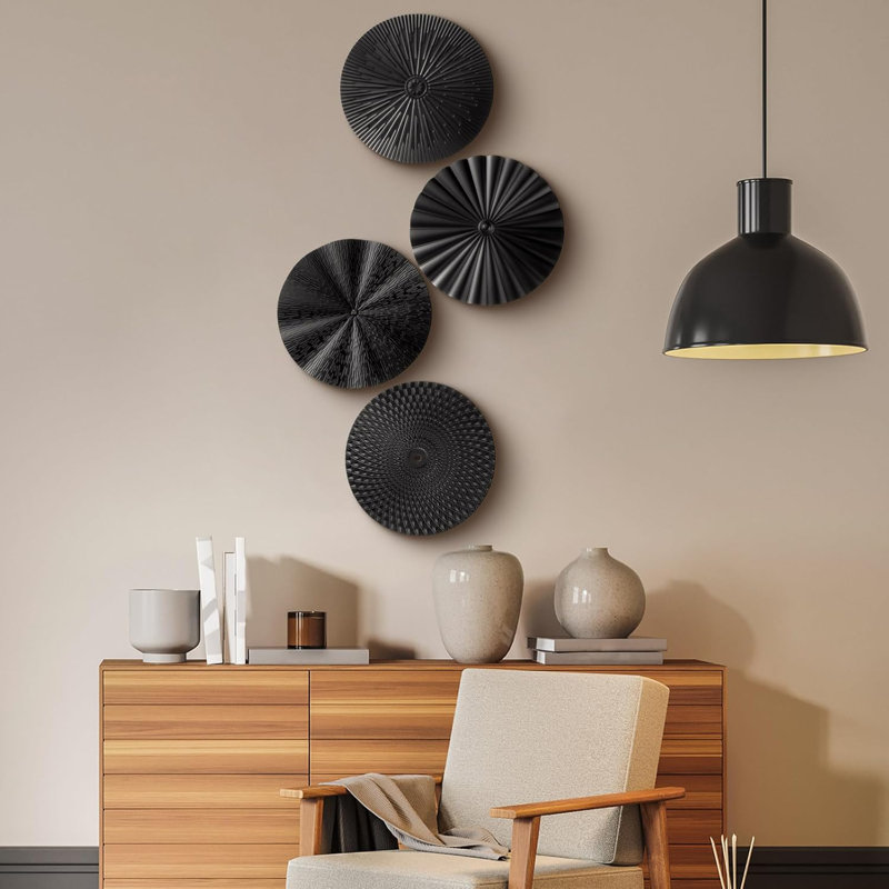 Metal Mural Sunset Decoration