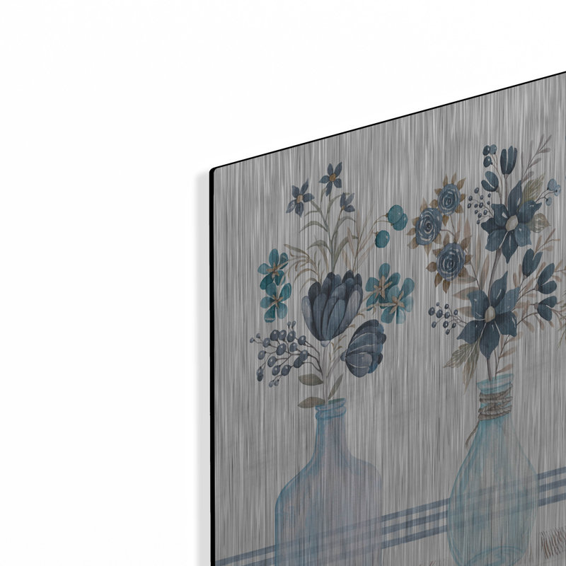 «Feeling Blue Florals» par Cindy Jacobs, H 12 po x l 16 po