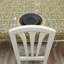 Housse de table moutarde à motif floral imprimé à la main, Jaipuri Jaal, jaune-872025407