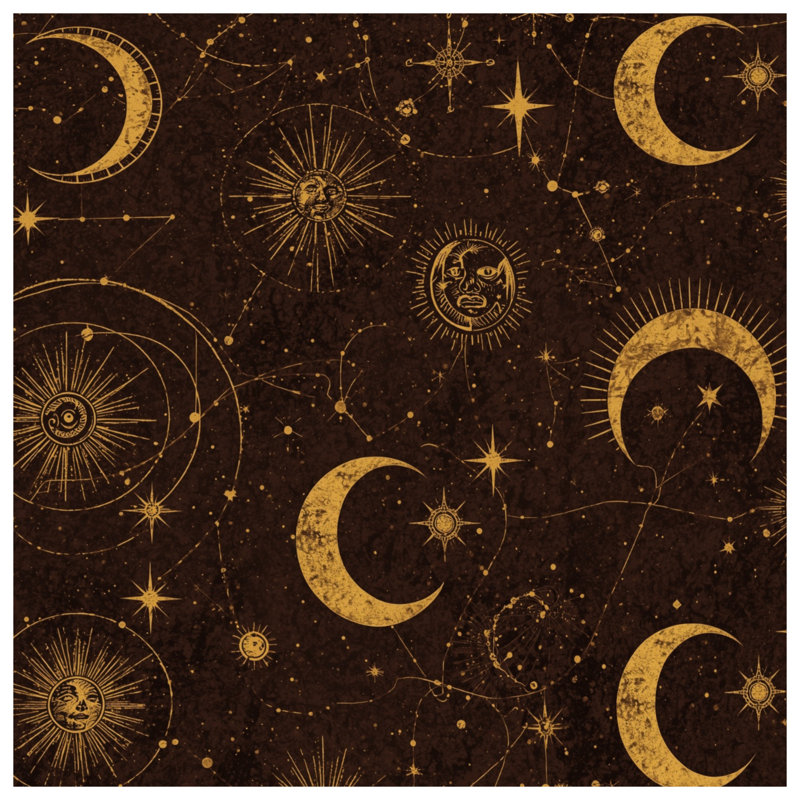 Rideaux de douche Celestial Moon Sun, L 70 po x H 84 po