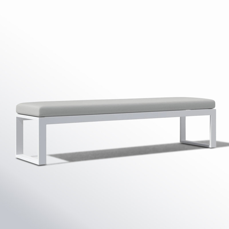 Banc de pique-nique en aluminium Camela, Argent coulé Sunbrella®