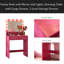 Vanity Desk With Mirror And Lights, Dressing Table With Large Drawer, 2 Level Storage Dresser & 3 Lighting Modes Adjustable Brightness, Suitable For Bedroom-720067600