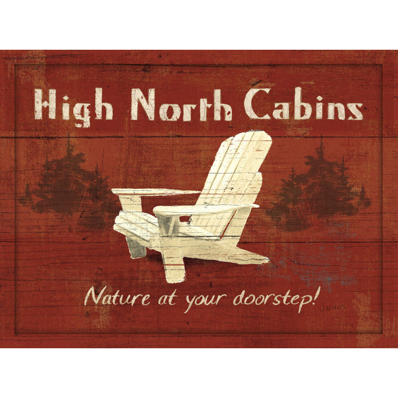 «Lodge Signs II» par James Wiens - reproduction sur toile, H 24 po x l 32 po