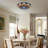 12" 2 - Light Tiffany Stained Glass Flush Mount Ceiling Light