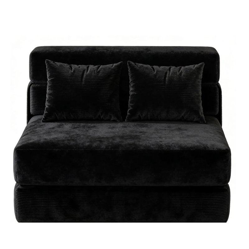 Sofa & Chaise, Black Does Not Apply, Black