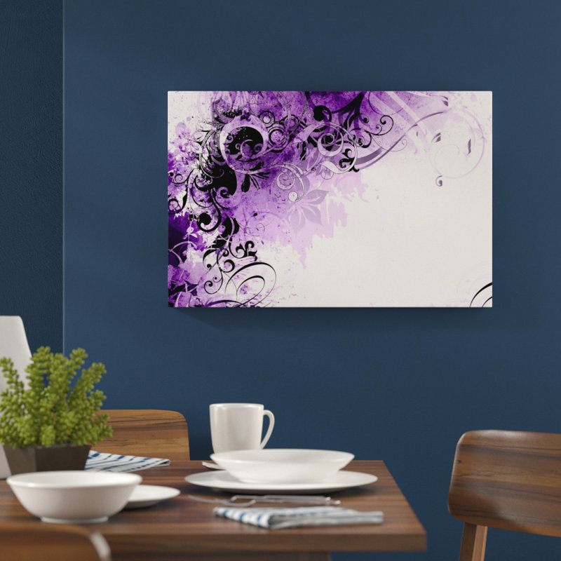 Glass Art, 80 cm H x 120 cm W, Purple