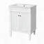Meuble-lavabo simple avec grandes tablettes de rangement-85642225