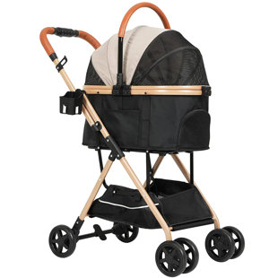 Retro Luxury Dog Strollers for Medium and Multiple Small Pets