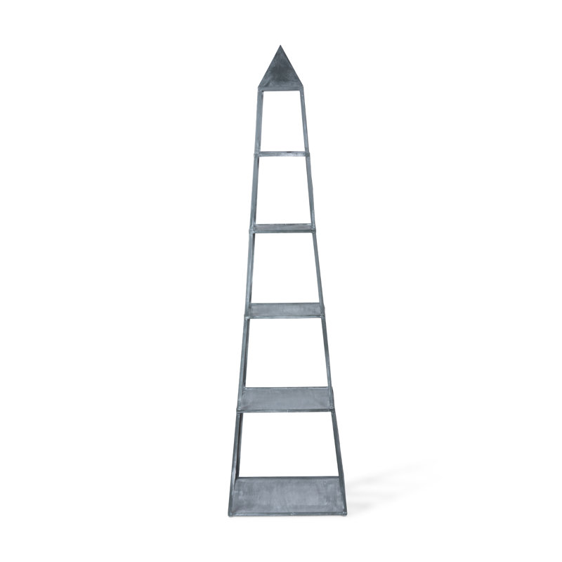 Metal Plant Stand, White/Washed, 100.5" H x 24.75" W x 20.25" D