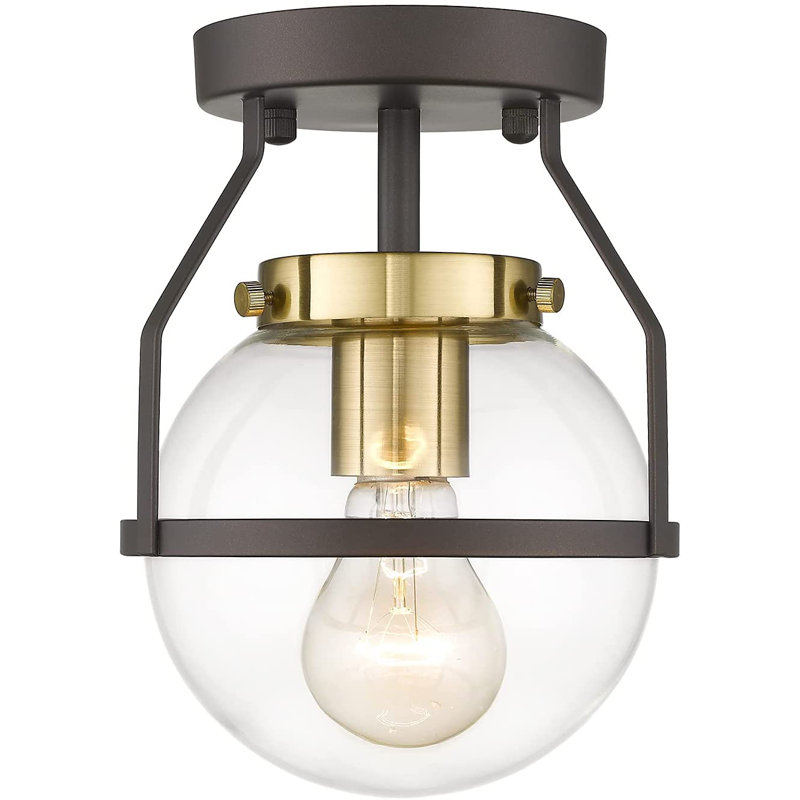Naoimh Glass Semi Flush Mount