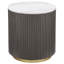 Ensemble de 3 tables basses et tables de bout en marbre blanc Sennewald (table basse incluse)