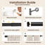 Aresha 1" Dia. Curtain Rods Adjustable Length Single Curtain Rod Black for Ceiling/Wall Mounting-1537958667-1481101915