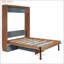 Lit escamotable double avec bureau pliable-1918888794