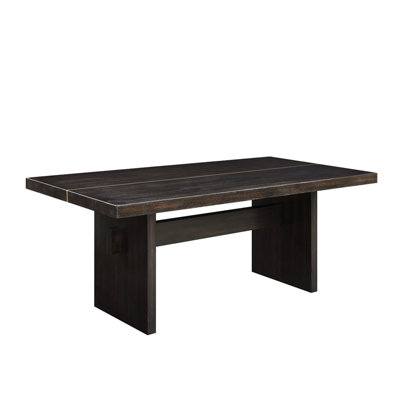 Contemporary Design Rustic Espresso Finish Dining Table