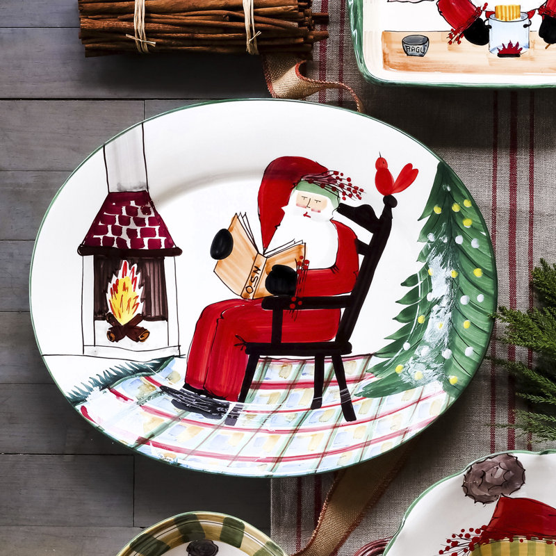 Grand plateau ovale Old St. Nick