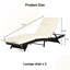 Fauteuil inclinable d'extérieur - Angles réglables, structure en acier galvanisé, coussins en mousse. Parfait pour la plage, la piscine ou le jardin. Conception ergonomique et structure haute. Convient au jardin, à la pelouse ou à la piscine.