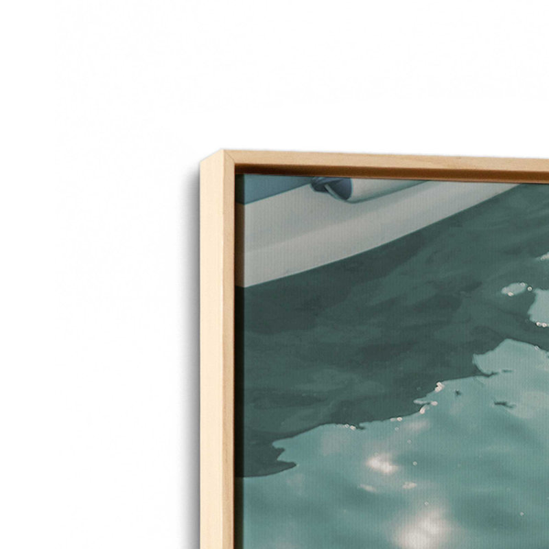 Impression sur toile Nautical Elegance, Cadre américain en érable flottant, H 18,75 po x l 12,75 po x P 1,75 po