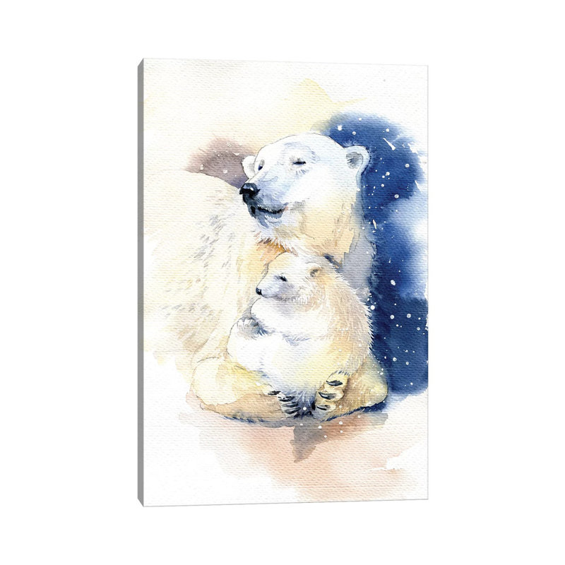 Bears by Marina Ignatova - Wrapped Canvas Painting, 101.6 cm H x 66.04 cm W x 1.91 cm D