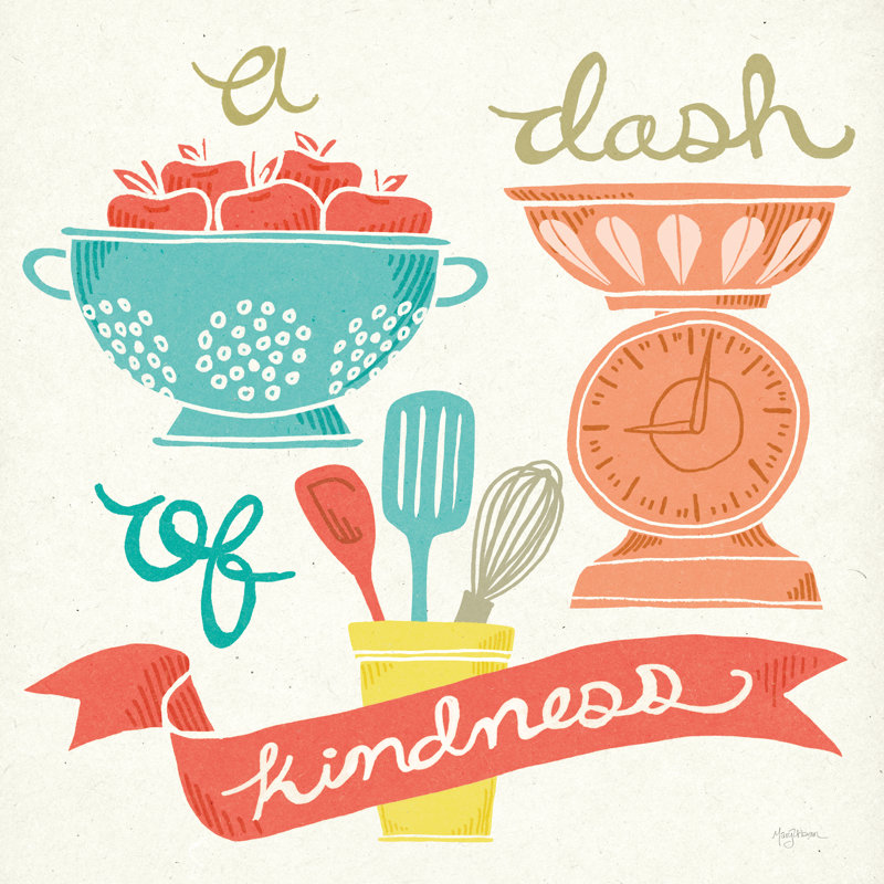 A Dash Of Kindness by Mary Urban - No Frame Painting on Canvas, 30cm H x 30cm W x 3.8cm D