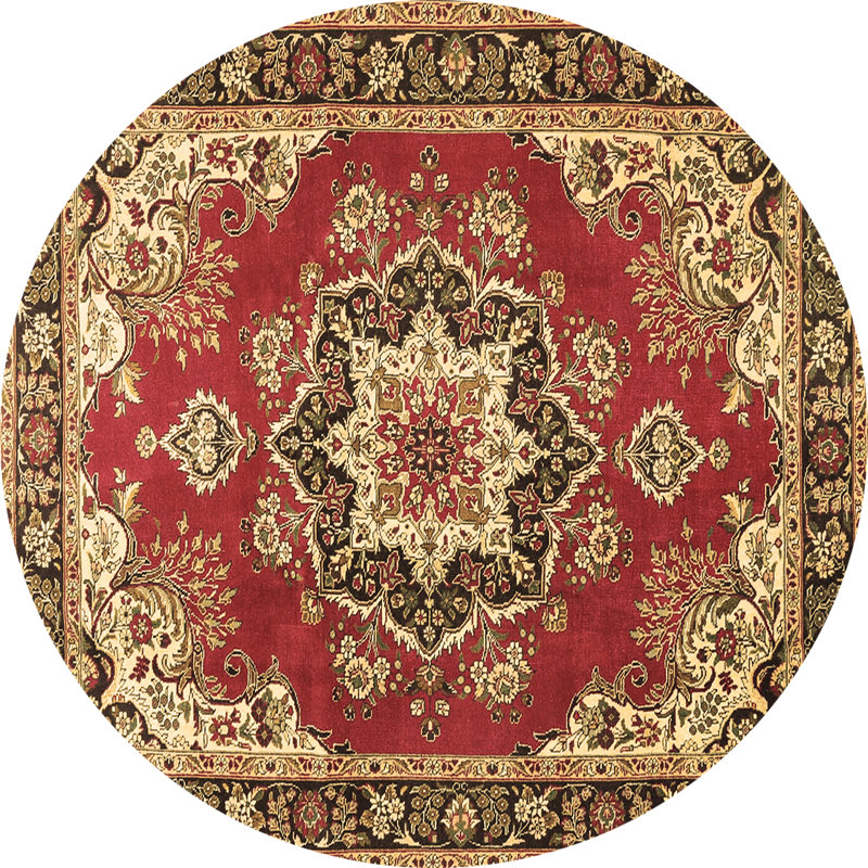 Tapis brun traditionnel Traditional 4099, Rond 6 pi