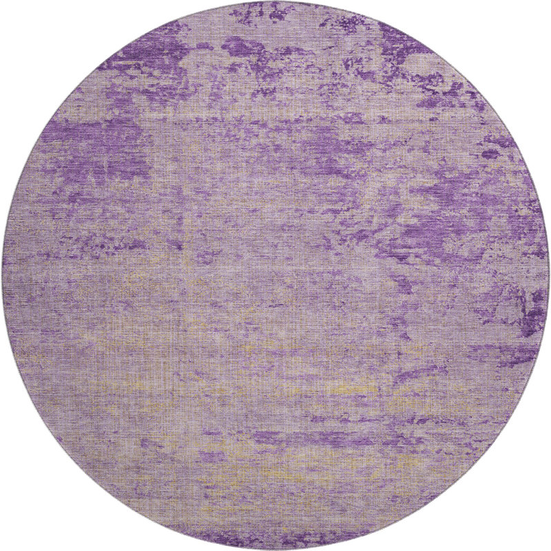 Premium Machine Washable Jakiyra AMF1901 Modern Rug, Round 8'