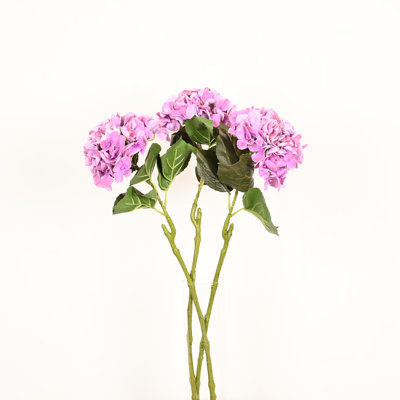 Arrangement floral d'hortensia artificiel de 24 po pour le remplissage de vase, bouquet de fleurs de longue tige florale de tige de verdure de ferme pour les décorations de table de centre de table de bureau à domicile