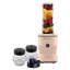 Mixeur mélangeur 20 oz, 2 pots en verre de 10 oz, lames en acier inoxydable, fonction à impulsion et moteur de 600 watts (rose)-118233031