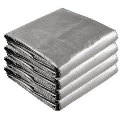 Yescom 14-Mil Plastic Tarp Waterproof Heavy Duty Tarpaulin Reversible Tear Resistant Furniture Cover Camping Boat Truck Cover