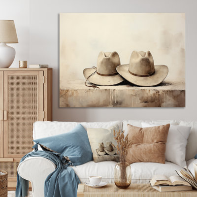 «Malai Cowboy Hat Minimalisme Style II», reproduction sur toile