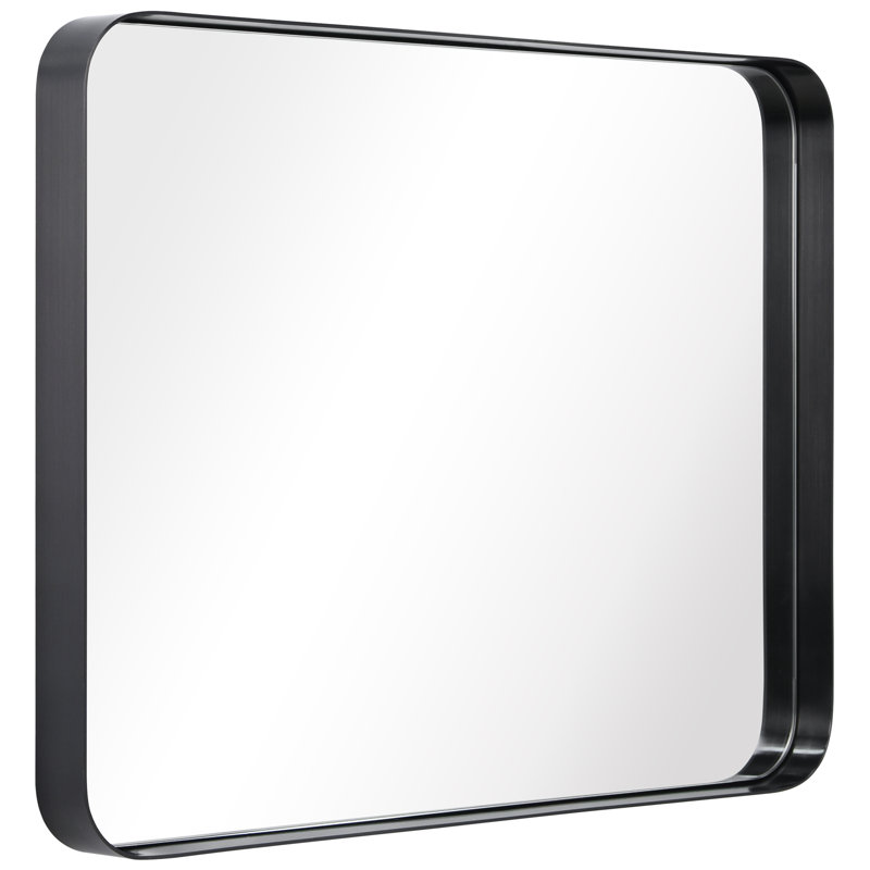 Keaton Mirror, 30" x 22, Brushed Black