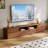 Modern 78.74'' Walnut Finish TV Stand With 6 Drawers