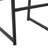 Upholstered Counter Stool with Metal Frame-1319523294