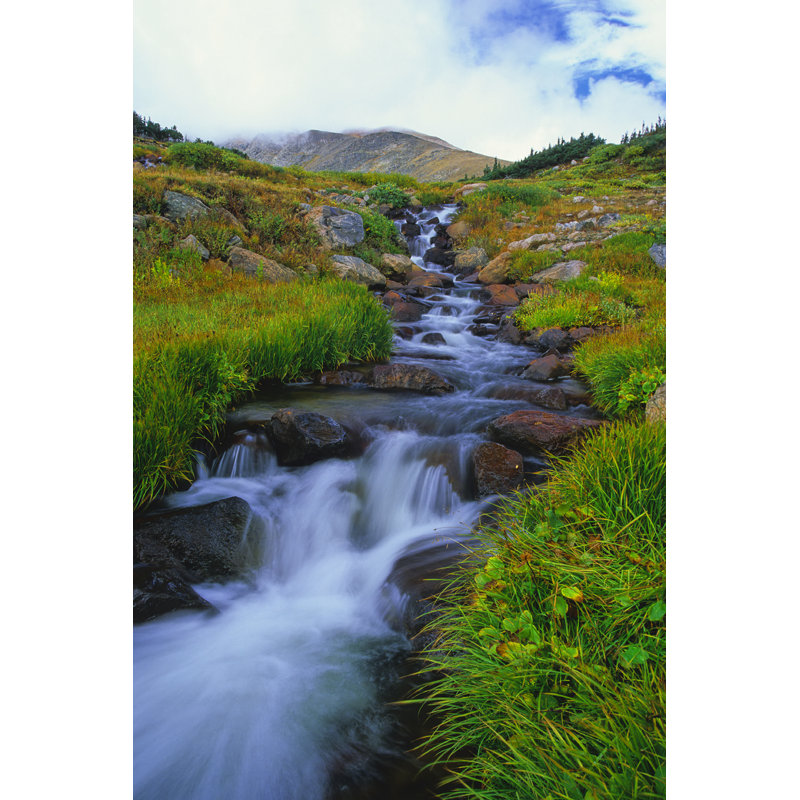 Mountain Waterfall Creek par Amygdala_Imagery, H 48 po x l 32 po