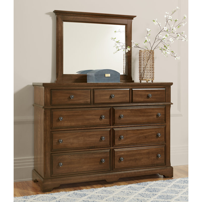 Miroir de commode Cutlerville, Brun