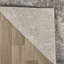 Tapis de couloir intérieur gris / beige en marbre gris / beige 2 pi x 8 pi (2 pi 3 po x 8 pi) Branch Branch Marwa-352978979