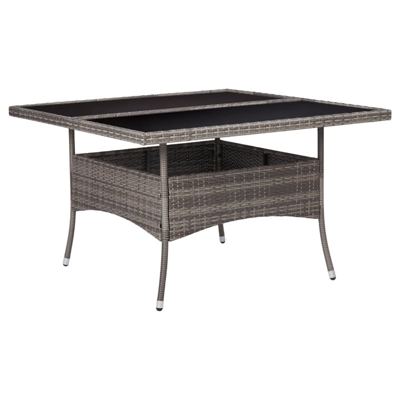 Table de salle à manger d'extérieur, gris