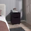 Nightstand, 1 Drawer, 4 Legs, Black
