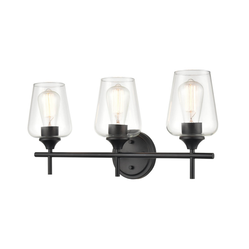 Whalley Dimmable Bathroom Vanity Light, Matte Black, 3