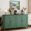 Buffet vintage avec portes cintrées à panneaux surélevés, grand espace de rangement, tablettes réglables et pieds de nivellement réglables-658328760