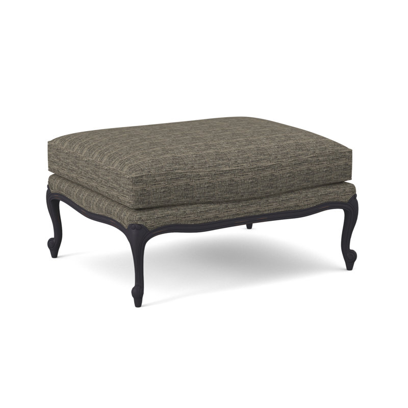 St. Helena Ottoman, Vintage Ebony, Maya Cyan