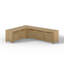 Tabouret d'angle avec rangement en rotin