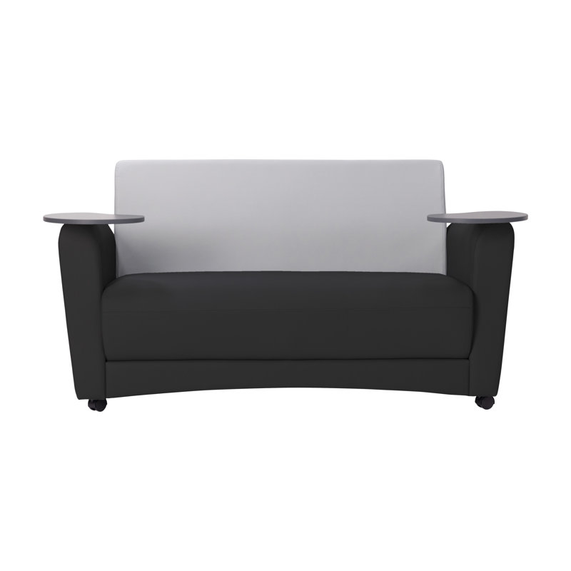 Canapé rembourré avec tablette Pro Series, Noir / gris / strand cosmique